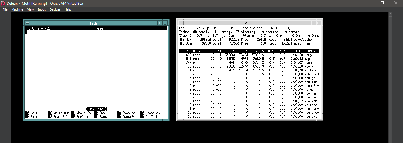 Running Motif Window Manager again